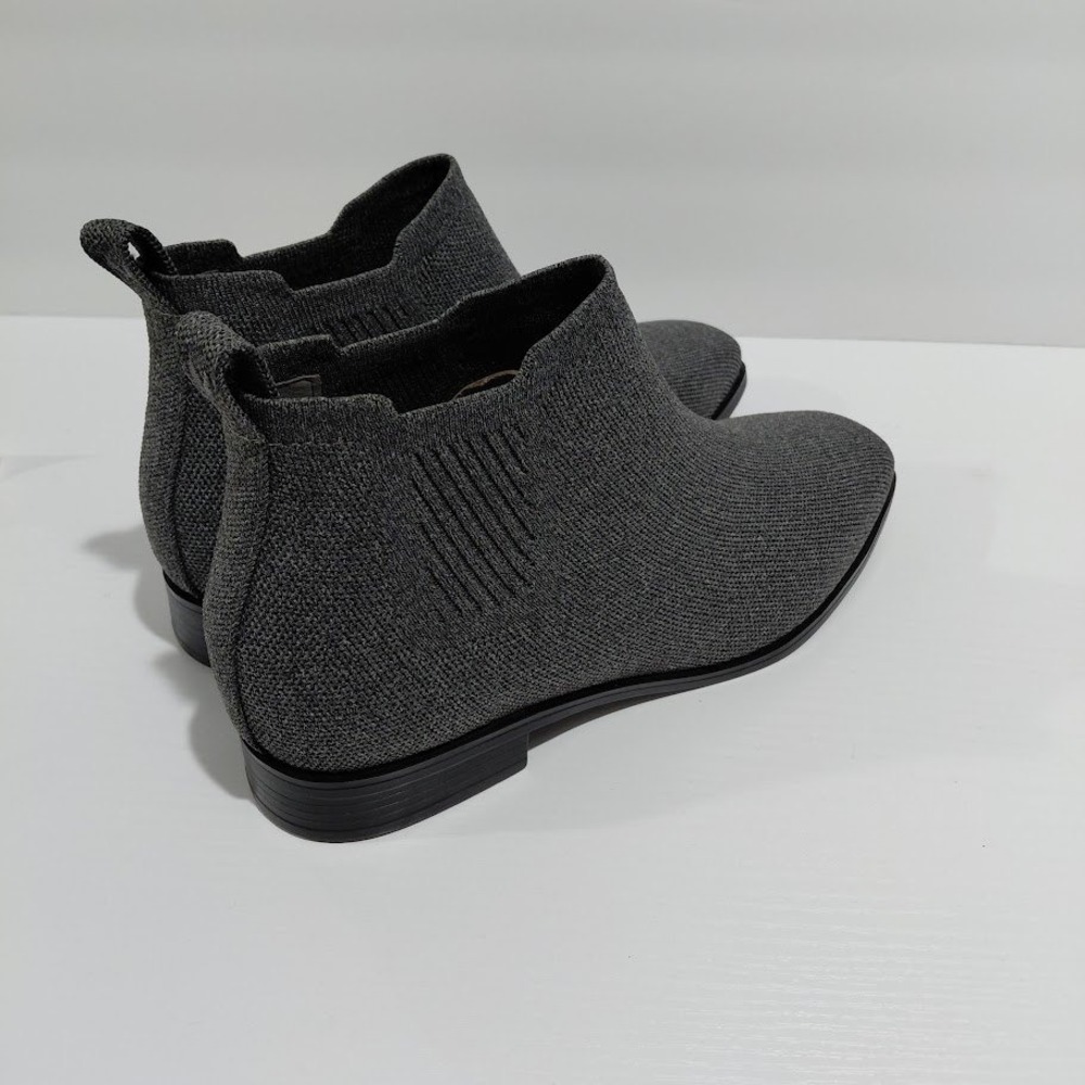 Vivaia Grey Knit Square Toe Chelsea Ankle Boot Women 39 Sustainable Eco Friendly - Picture 8 of 14